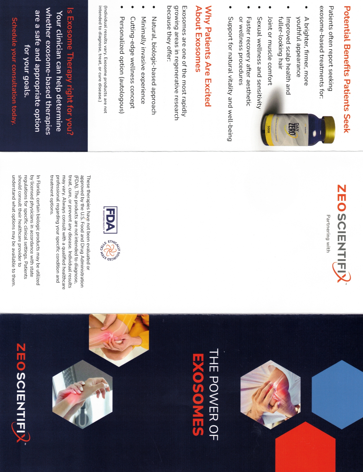 Exosome Therapy Brochure Outside